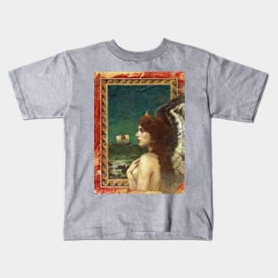 Ancient Greek Siren Mural Kids T-Shirt